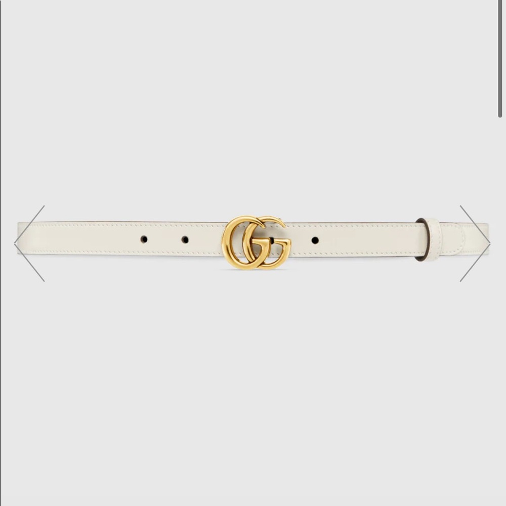 Gucci Leather Belt With Double G Buckle